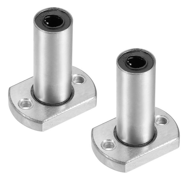 LMH6UU Linear Ball Bearings with Side Cut Flange Length 19 mm Package of 2 Outer Diameter 12 mm Inner Diameter 6 mm 